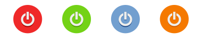 Multicolor power buttons clipart