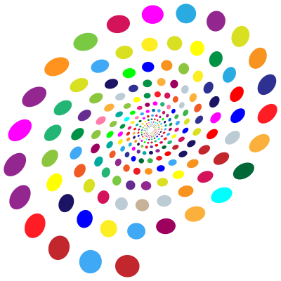 Multicolored Circles Vortex clipart