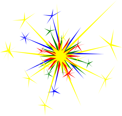 Multicolored Sparkle clipart