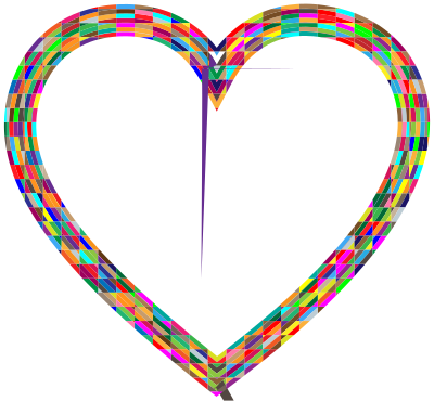 MultiFaceted Heart clipart