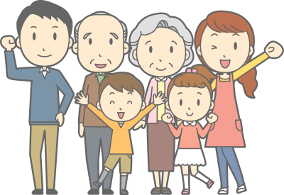 Multigenerational Family (#1) clipart