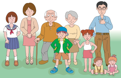 Multigenerational Family (#3) clipart