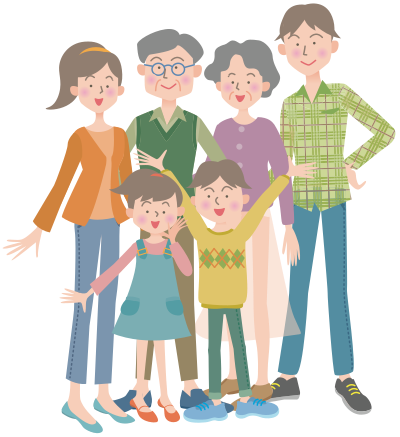 Multigenerational Family (#4) clipart