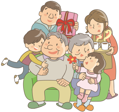 Multigenerational Family (#5) clipart