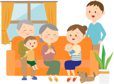 Multigenerational Family (#6) clipart