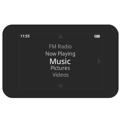 Multimedia player clipart