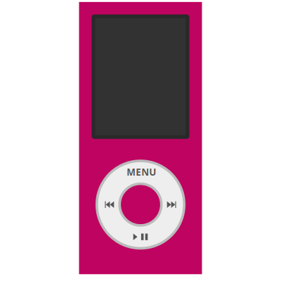 Multimedia player iPod clipart
