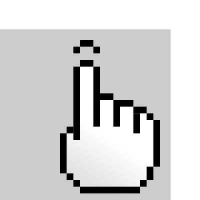 MultiTouch-Interface Pixel-theme 1-finger-Simple-Tap clipart