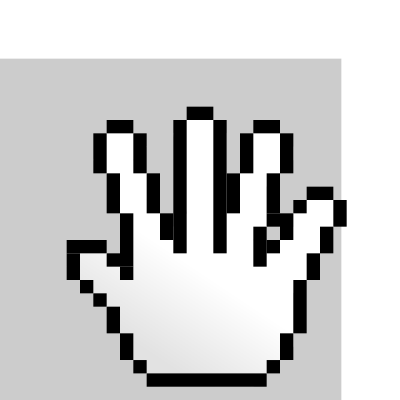 MultiTouch-Interface Pixel-theme Hand-Hold clipart