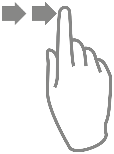 Multitouch - swipe clipart