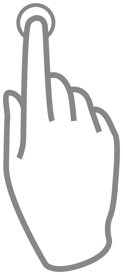 Multitouch - tap clipart