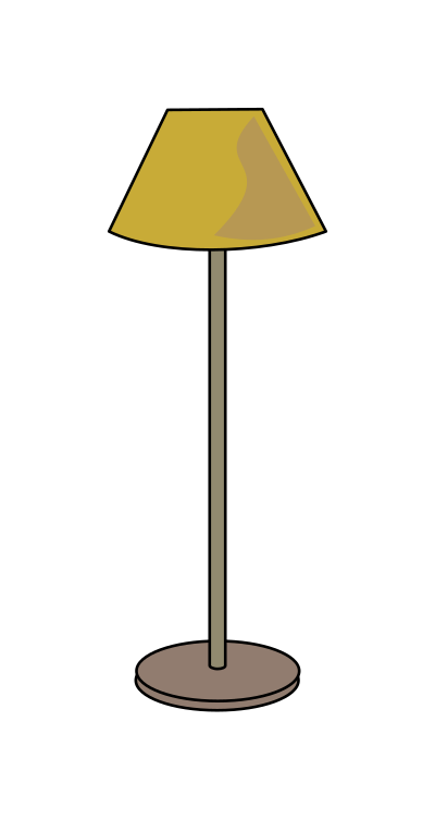 Ñ lampara simple clipart