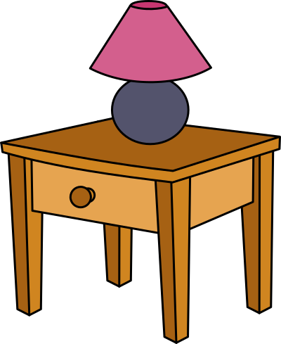 Ñ mesita de noche clipart