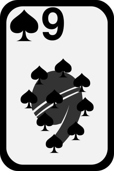 Nine of Spades clipart