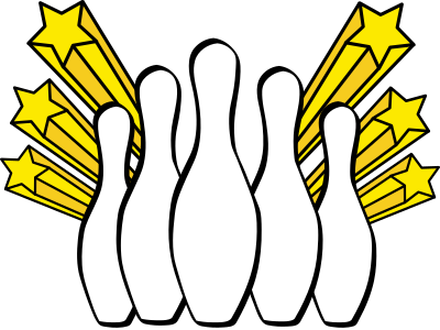 Nine-pins clipart