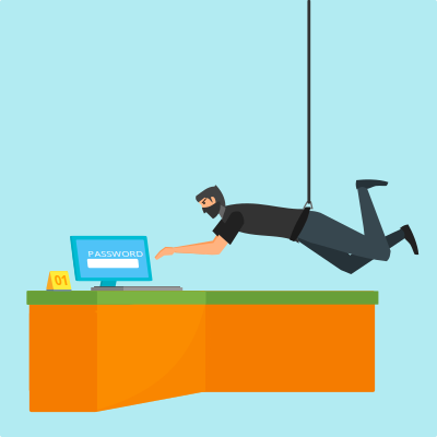 Ninja and Data Security clipart