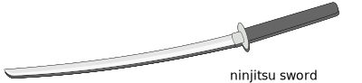 Ninjitsu-sword clipart
