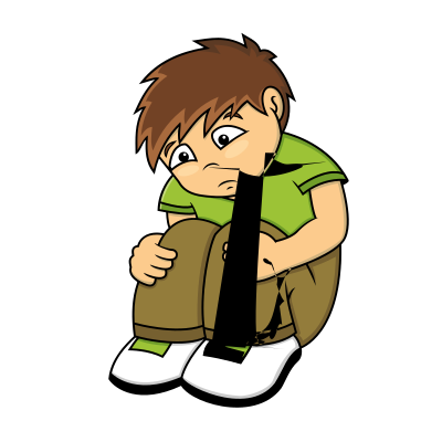 Niño Deprimido clipart