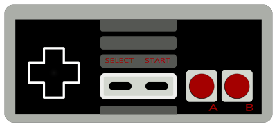 Nintendo 8-bit controller clipart