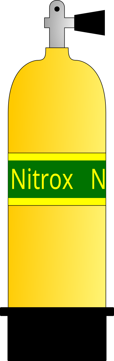 Nitrox scuba tank 01 clipart