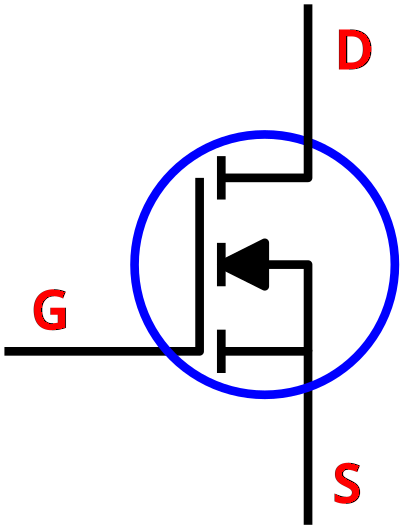 NMOS Schematic 01 clipart