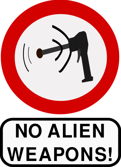 No alien weapons clipart