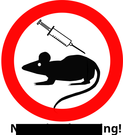 No animal testing clipart