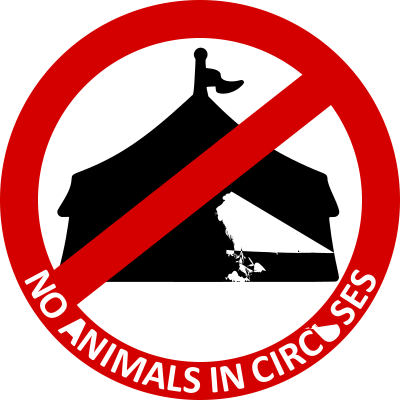 No Animals in circuses clipart