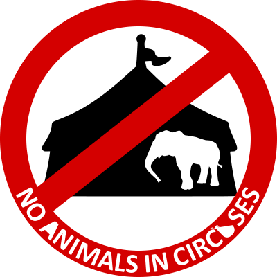 No Animals in circuses 4 clipart