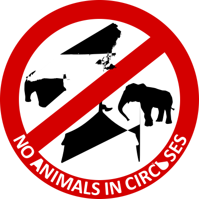 No Animals in circuses 5 clipart
