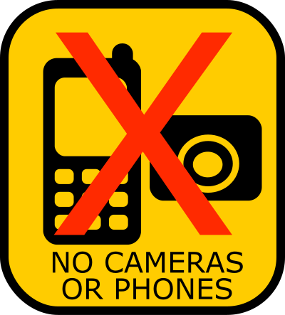 No Cameras or Phones clipart