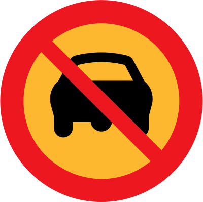 No cars sign clipart