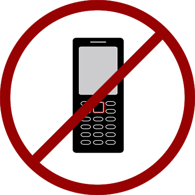 NO cellphone clipart