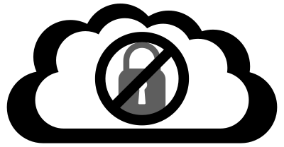 No Cloud Security clipart