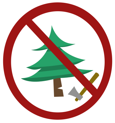 No Cutting Trees clipart