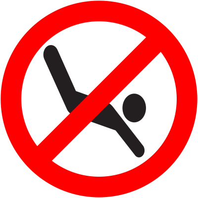 No Diving clipart