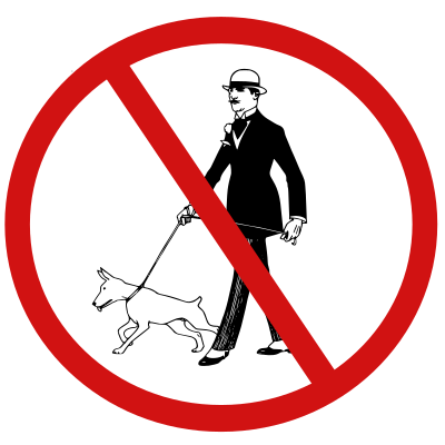 No Dogs Allowed 2 clipart