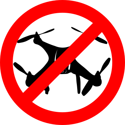 No drone allowed - Prohibido el uso de drones clipart