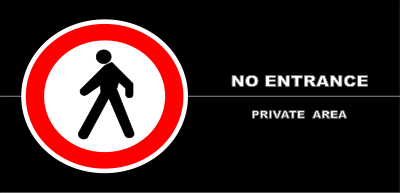 No entrance schedule p 01r clipart