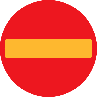 No entry clipart