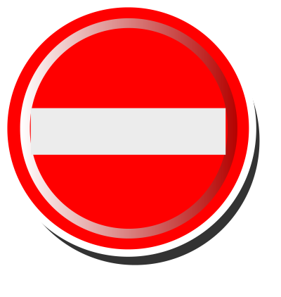 No Entry clipart