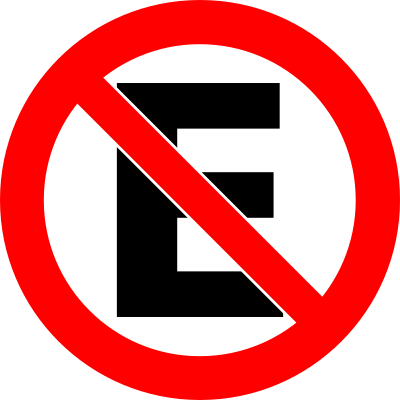 NO estacionarse clipart