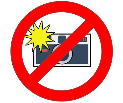 No Flash Cameras clipart