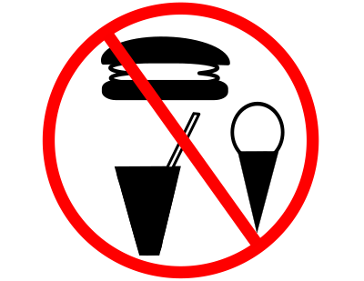 No food allowed. clipart