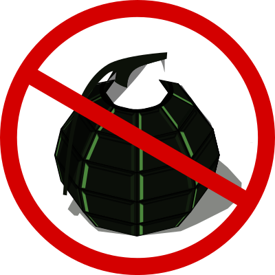 No grenades clipart