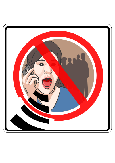No gsm sign no sound clipart