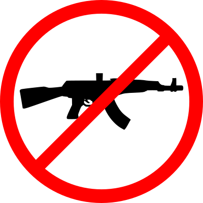 No guns clipart