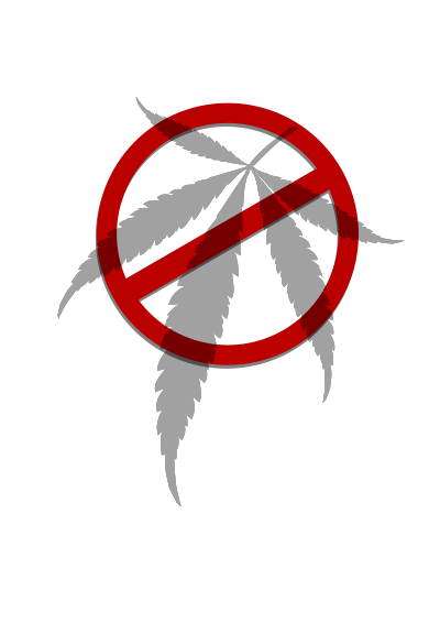 No Marijuana Sign clipart