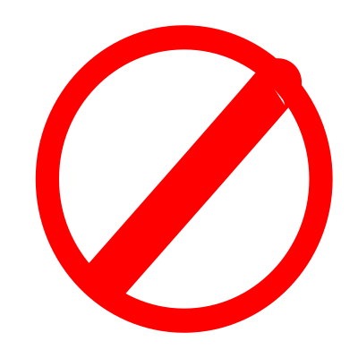 No mark(sign) clipart