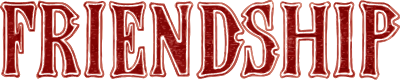 Noble characteristic typography - friendship clipart